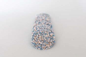 Geboorteflikken blauw per 100 gram